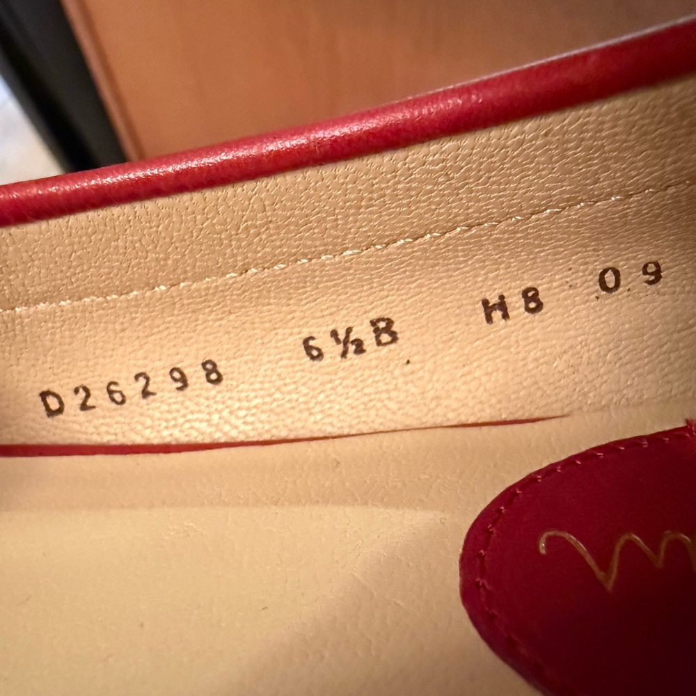 Cole Haan Red Fringe Leather Loafers, Size 6-1/2, NIB - Picture 11 of 12